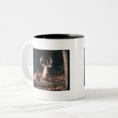 Tasse 2 Couleurs Buck Deer blanc (Devant gauche)