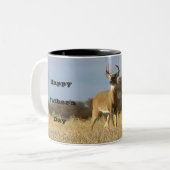 Tasse 2 Couleurs Buck Whitetail (Devant gauche)
