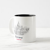 Tasse 2 Couleurs Budapest - Hungary - Parlement (Devant gauche)