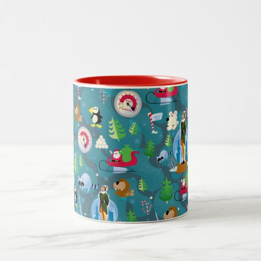 Tasse 2 Couleurs Buddy the Elf and Characters Teal Pattern (Centre)