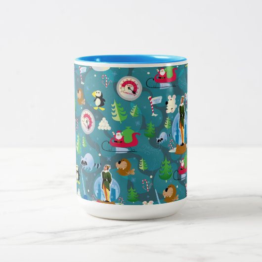 Tasse 2 Couleurs Buddy the Elf and Characters Teal Pattern (Centre)