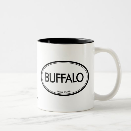 Tasse 2 Couleurs Buffalo, New York (Droit)