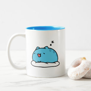 Tasse 2 Couleurs BugCat Capoo cat, Kawaii Comic Cat Sleeping