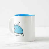 Tasse 2 Couleurs BugCat Capoo cat, Kawaii Comic Cat Sleeping (Devant gauche)