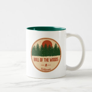 Tasse 2 Couleurs Bull De L'Oregon Wilderness De Bois