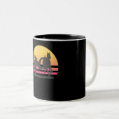 Tasse 2 Couleurs Bull Dogging Steer Lutte Costume de l'amant cadeau (Devant droit)