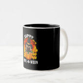Tasse 2 Couleurs Bulldog Halloween (Devant droit)