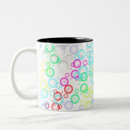 Tasse 2 Couleurs bulle motif 02.b White BG (Gauche)