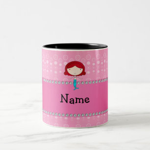 Tasse 2 Couleurs Bulles nommées personnalisées de rose de sirène
