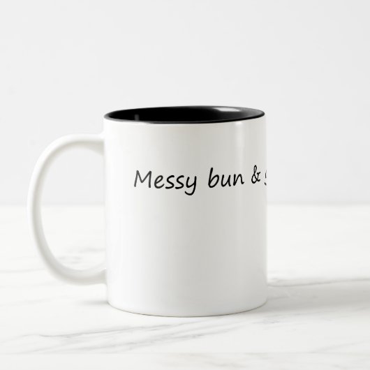 Tasse 2 Couleurs Bun et faire des trucs (Gauche)