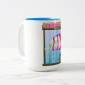 Tasse 2 Couleurs Bundaberg Australie affiche de voyage (Devant gauche)