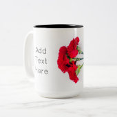 Tasse 2 Couleurs Bundle of Red Carnation Flowers (Devant gauche)