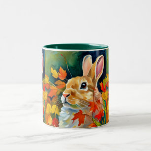 Tasse 2 Couleurs Bunny d'automne