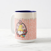Tasse 2 Couleurs Bunny Ears Gnome de Pâques (Devant gauche)