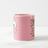 Tasse 2 Couleurs Bunny Face, avec citation (Centre)