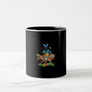 Tasse 2 Couleurs Bunny Newfoundland Dog équitation Dinosaure Pâques