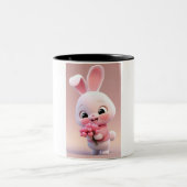 Tasse 2 Couleurs #BunnyMug #CuteCups #WhimsicalDrinkware (Centre)