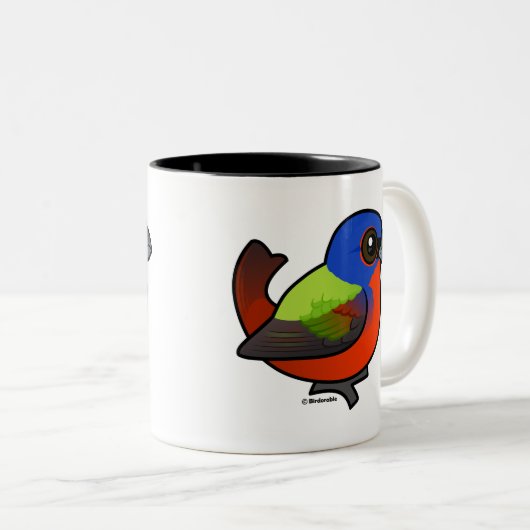 Tasse 2 Couleurs Bunting peint (Devant droit)