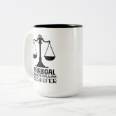 Tasse 2 Couleurs Bureau du droit parajuridique Cadeau (Devant gauche)