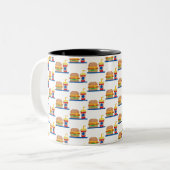 Tasse 2 Couleurs Burger Repas (Devant gauche)