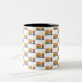 Tasse 2 Couleurs Burger Repas (Centre)