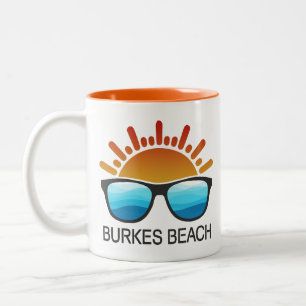 Tasse 2 Couleurs Burkes Beach South Carolina Lunettes de soleil