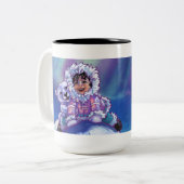 Tasse 2 Couleurs Bus à ours polaire (Devant gauche)