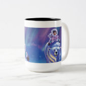 Tasse 2 Couleurs Bus à ours polaire (Devant droit)