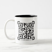 Tasse 2 Couleurs Business Scan Me QR Code Website Modern Simple (Gauche)