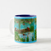 Tasse 2 Couleurs BUSY BEAVER KIDS cadeaux (Devant gauche)