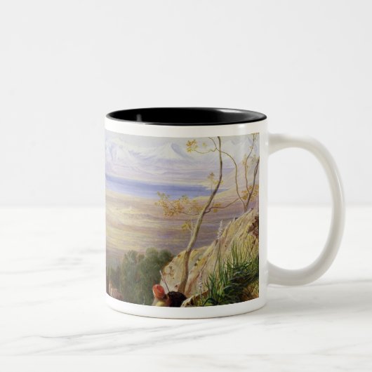 Tasse 2 Couleurs Butrinto, Albanie (huile sur la toile) (Droit)
