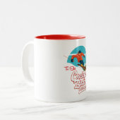 Tasse 2 Couleurs Butte au repos pour skier (Devant gauche)