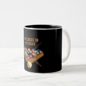 Tasse 2 Couleurs Ça M'A Fonctionné Dans Mon Billard De Tête Cadeau (Devant droit)