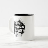 Tasse 2 Couleurs Ça met la lotion dans le sac (Devant gauche)