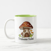 Tasse 2 Couleurs Cabane Champignon Enchantée (Gauche)