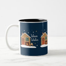 "Cabane de Noël Cosy avec Chaleureux Vœux"