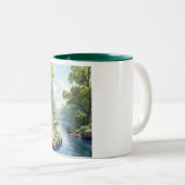 Tasse 2 Couleurs Cabine dans les bois (Devant droit)
