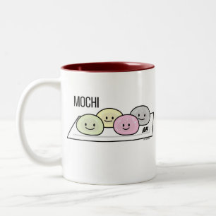 Tasse 2 Couleurs Câble de riz à la crème glacée Cute Mochi Thé vert