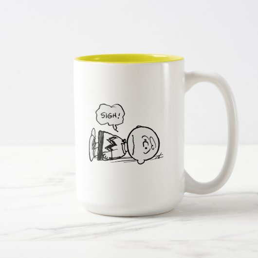 Tasse 2 Couleurs cacahuètes | Charlie Brown est en panne (Droit)