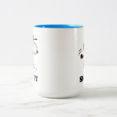 Tasse 2 Couleurs cacahuètes | Snoopy Golf Swing (Centre)
