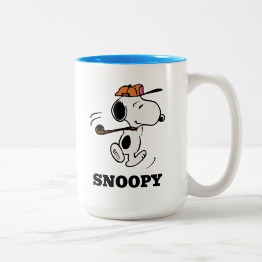 Tasse 2 Couleurs cacahuètes | Snoopy Golf Swing (Droit)