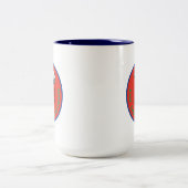 Tasse 2 Couleurs cacahuètes | Snoopy Raw Force & Courage Badge (Centre)