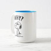 Tasse 2 Couleurs cacahuètes | Snoopy Se Demande Pourquoi ? (Devant gauche)
