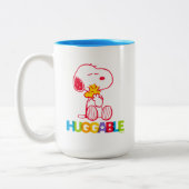 Tasse 2 Couleurs cacahuètes | Snoopy & Woodstock Huggable (Gauche)