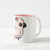 Tasse 2 Couleurs cacatoès Saumon-crêté (Devant droit)