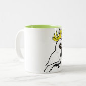 Tasse 2 Couleurs Cacatoès Soufre-crêté de Birdorable (Devant gauche)