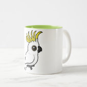 Tasse 2 Couleurs Cacatoès Soufre-crêté de Birdorable (Devant droit)