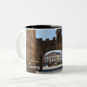 Tasse 2 Couleurs Caceres Arch, Espagne (Devant gauche)