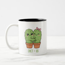 Cact-Us Cadeau drôle de couple de cactus pour anni