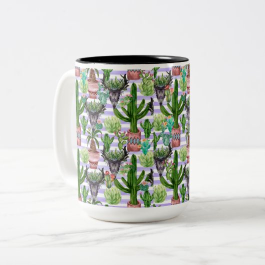Tasse 2 Couleurs Cactus (Devant gauche)